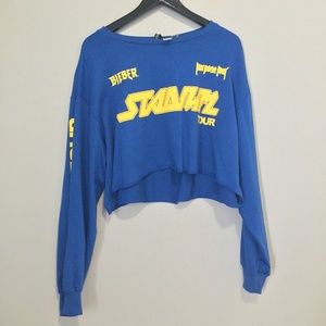 Purpose World Tour Cropped Sweatshirt